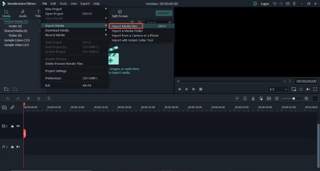 importing videos to the timeline