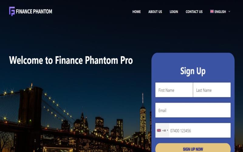 Finance Phantom Pro website